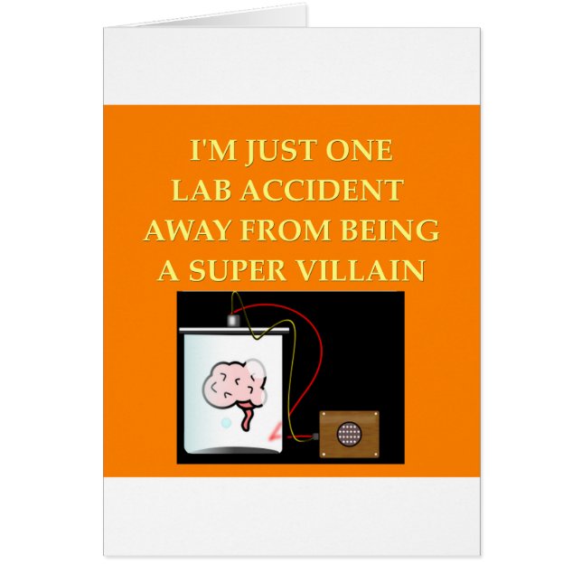 Cartão piada da química (Frente)