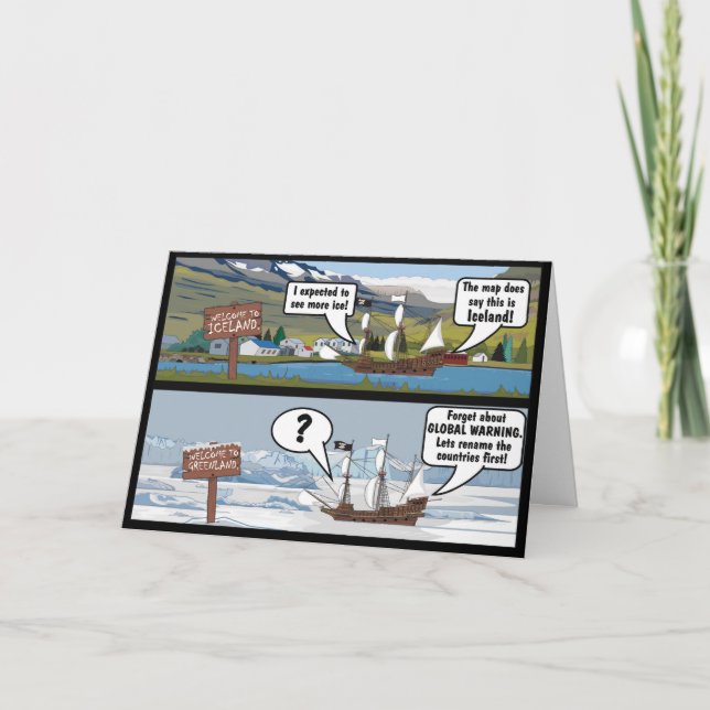 CARTÃO PIADA DE ALTERAÇÕES CLIMÁTICAS (Frente)