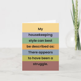 Cartão Piada de lar "Só por diversão"