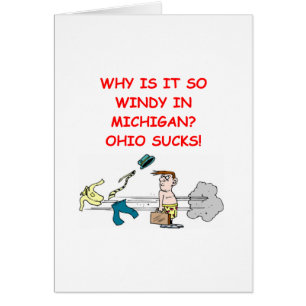 Cartão piada de ohio michigan