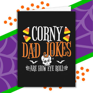 Cartão Piada de Olho Halloween Pais Corny Halloween