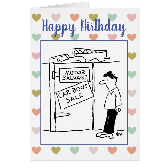 Cartão Piada de venda do motor de salvamento (Frente)