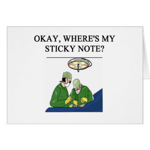 Cartão piada do cirurgião do médico do doutor