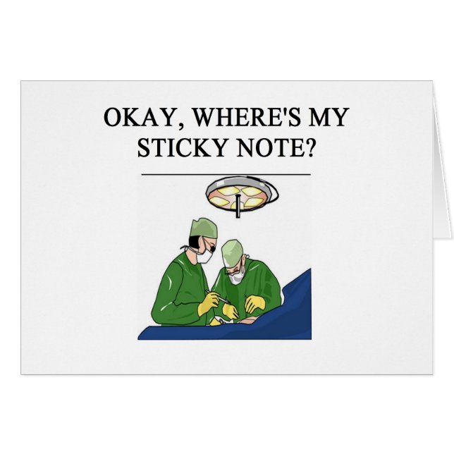 Cartão piada do cirurgião do médico do doutor (Frente Horizontal)