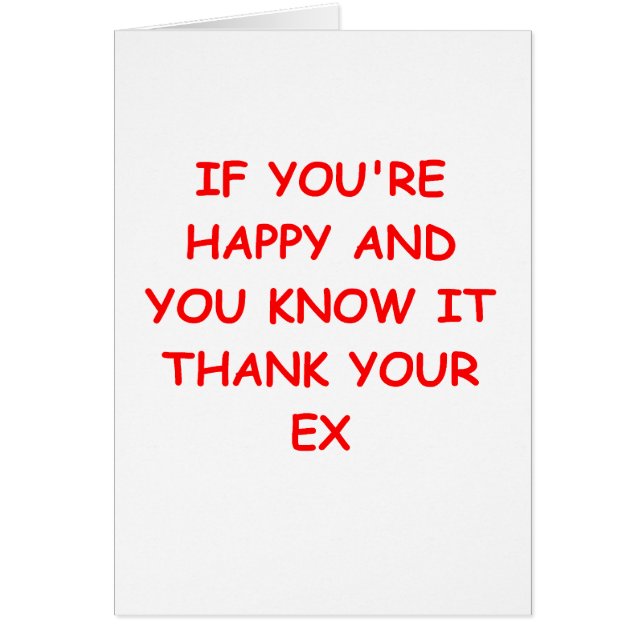 Cartão piada do divórcio (Frente)