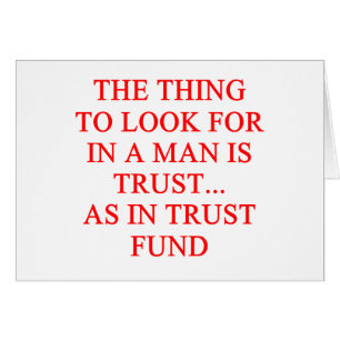 Cartão Piada do escavador de ouro do fundo fiduciário