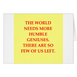 Cartão piada do gênio