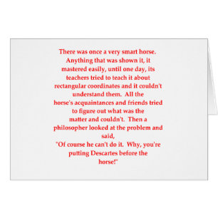 Cartão piada engraçada da matemática