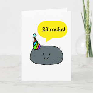 Cartão Piada engraçada de 23º aniversário para ele ou ela