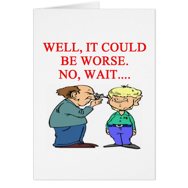 Cartão piada engraçada do doutor (Frente)