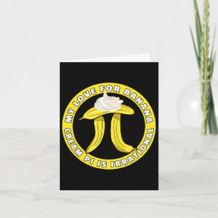 Cartão Piada Engraçado Pi Day Pi - Símbolo Bynana Cream P