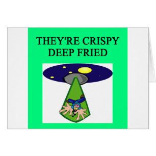 Cartão piada estrangeira do UFO da área 51 da abducção