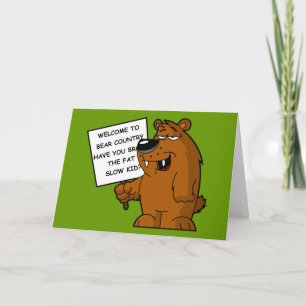 Cartão Piada gorda engraçada