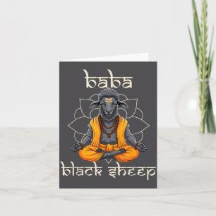 Cartão Piada Hindu Sritual Ovelha Humor Sadhu Guru Engraç