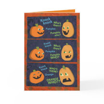 Piada Knock-Knock-Pumpkin do Halloween