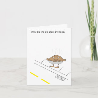 Cartão piada: torta