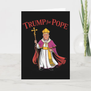 Cartão Piada Trump Para Papa Católico Vaticano Papado Rep