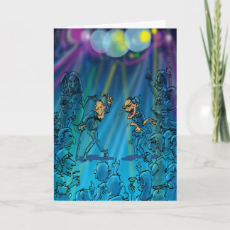 Cartão Piadas engraçadas do aniversário - clube de dança