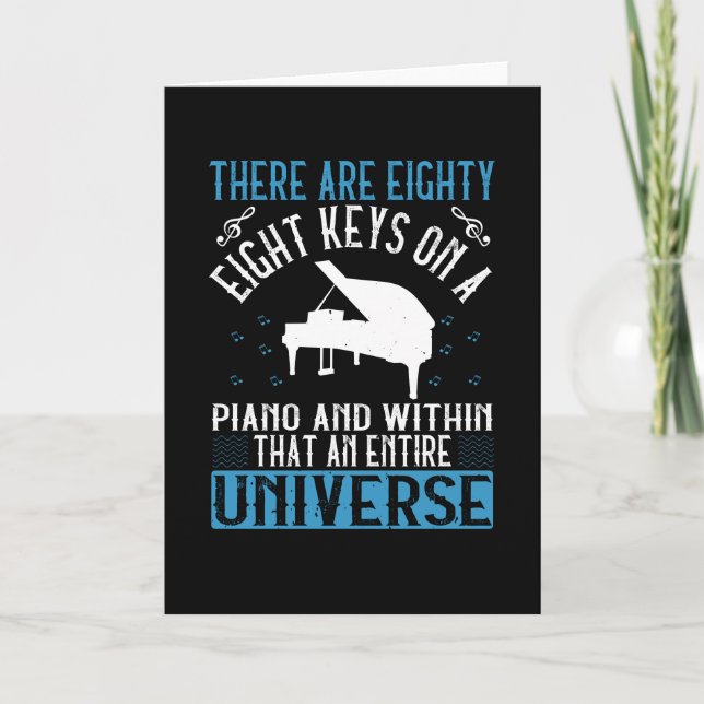 Cartão Piano - (Frente)