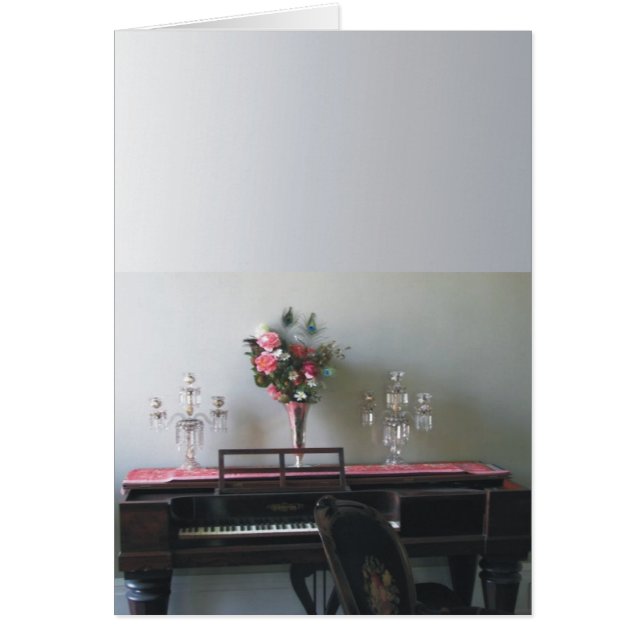 Cartão Piano antigo (Frente)