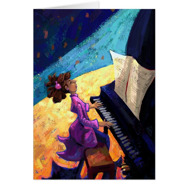 Cartão Piano Concert (Frente)