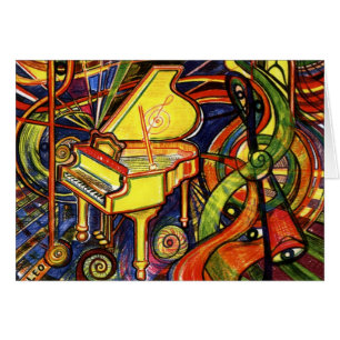 Cartão Piano de cauda
