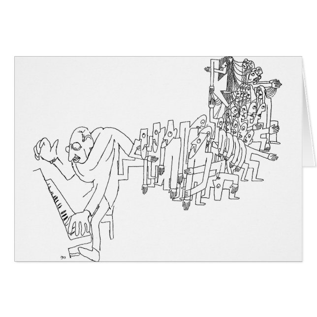 Cartão Piano de Stravinsky (Frente Horizontal)