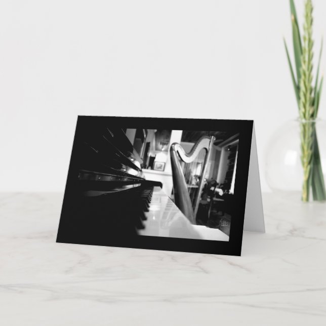 Cartão Piano & Harp [Cartão Saudável] (Frente)
