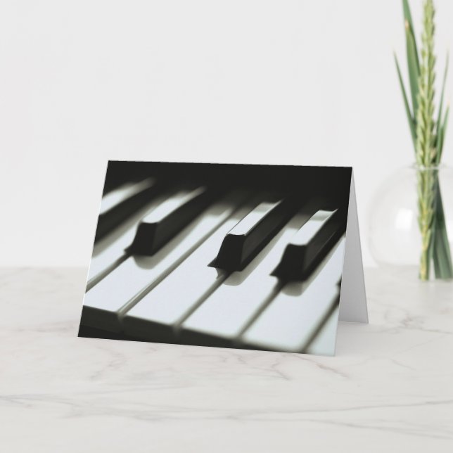 Cartão Piano Keyboard Card (Frente)