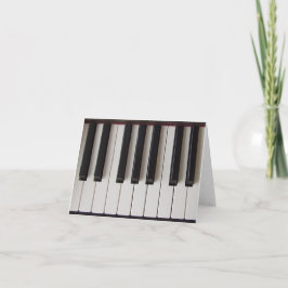 Cartão Piano Keys Ivory e Ebony