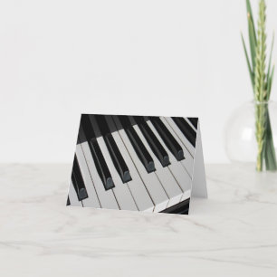 Cartão Piano Keys Music Lover - Placa Personalizada