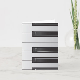 Cartão Piano Keys Note card