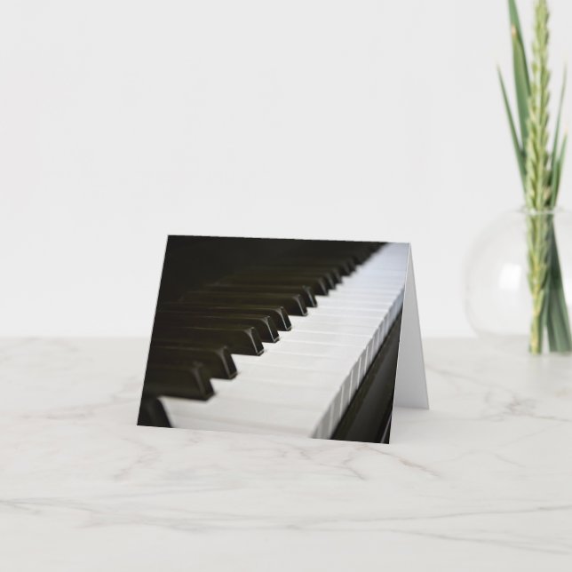 Cartão Piano Keys note card (Frente)