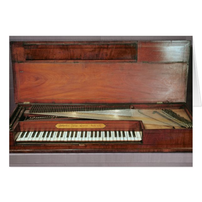 Cartão Piano quadrado, 1767 (foto) (Frente Horizontal)