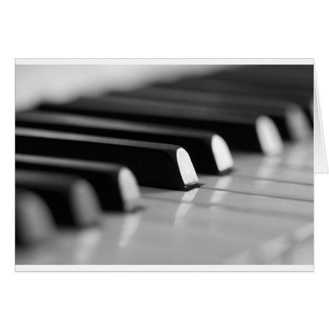 Cartão Piano tecla (Frente Horizontal)