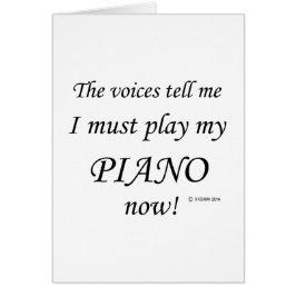 Cartão Piano Voices diz que deve jogar