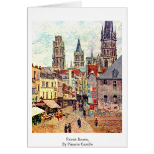 Cartão Picerie Rouen, por Pissarro Camilo