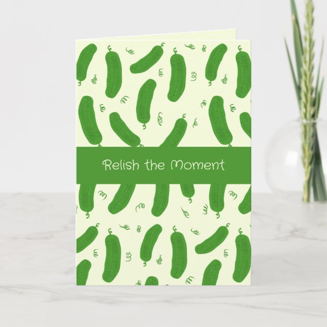 Cartão Pickle & Fresh Collection Birthday Card (Frente)