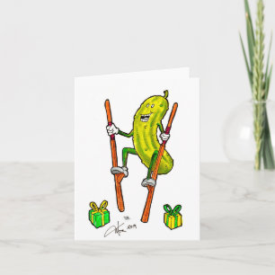 Cartão Pickle On Stilts Birthday Card