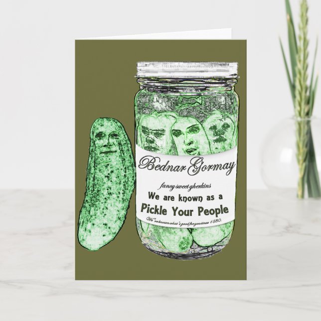 Cartão Pickle Your People (Frente)