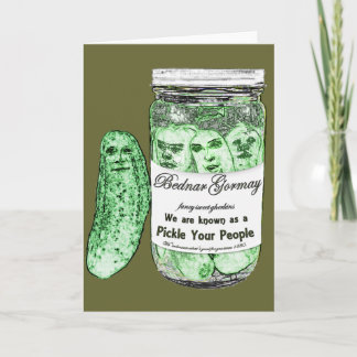 Cartão Pickle Your People