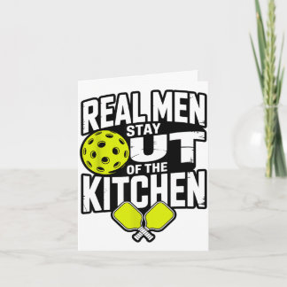 Cartão Pickleball design for men boys pickle ball