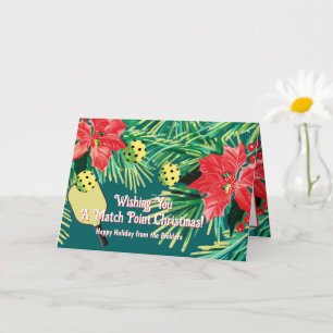 Cartão "Pickleball Holiday Cheer"!