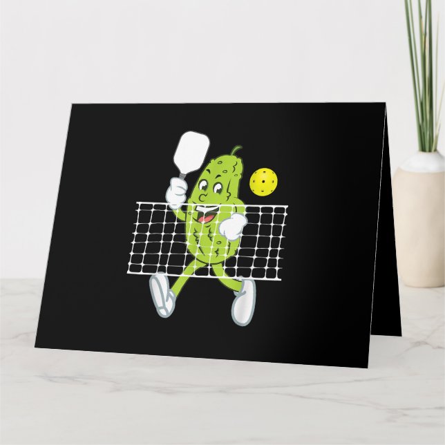 Cartão Pickleball - Pickleball Engraçado (Frente)