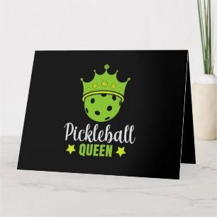 Cartão Pickleball Queen Funny Pickle Queen