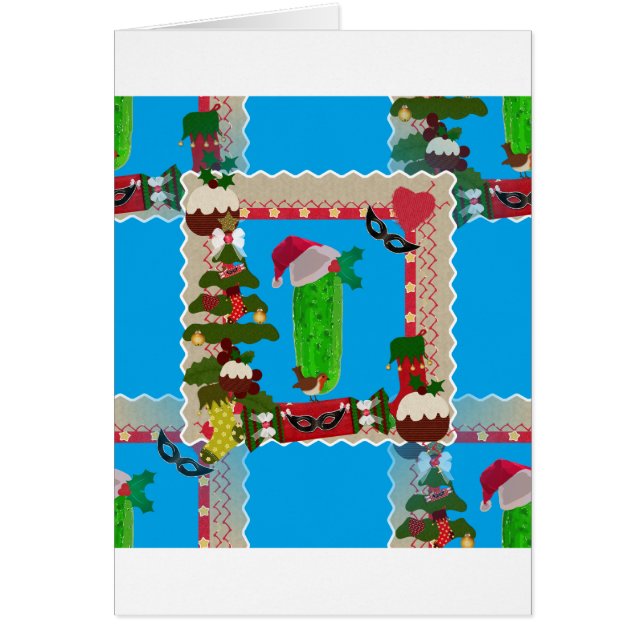Cartão picles de natal feio (Frente)