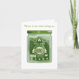 Cartão Picles Gherkins Jar Pop Art