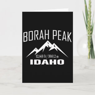 Cartão Pico Borah Idaho Escalada Clube Presente de Aventu