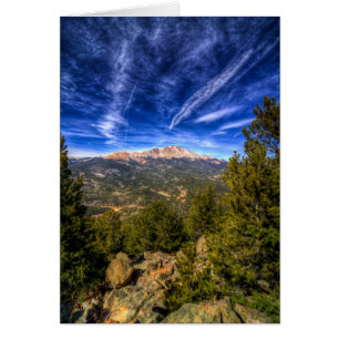 Cartão Pico dos piques e céu azul
