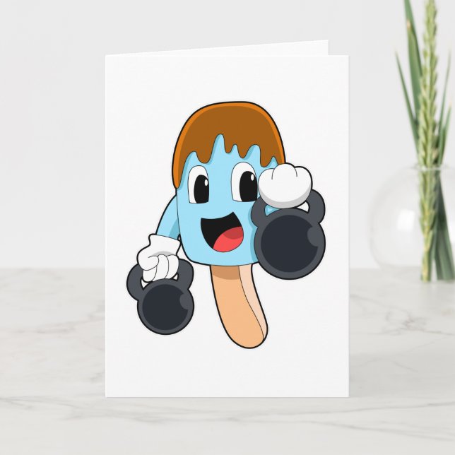 Cartão Picolé em Treinamento de força com halteres (Frente)